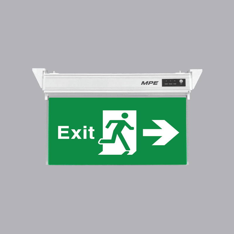 Exit indicator light on the right side EXR