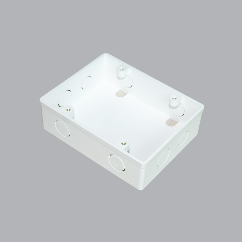 Recessed plastic box for 2 single sides A157ND