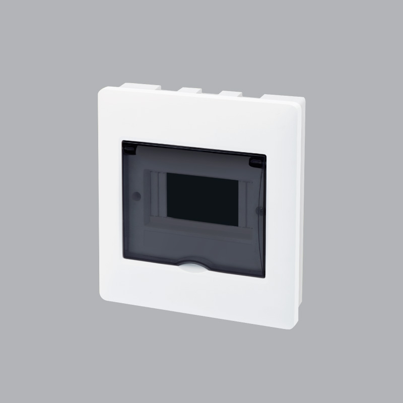 Wall-mounted electrical cabinet contains MCB TS-6