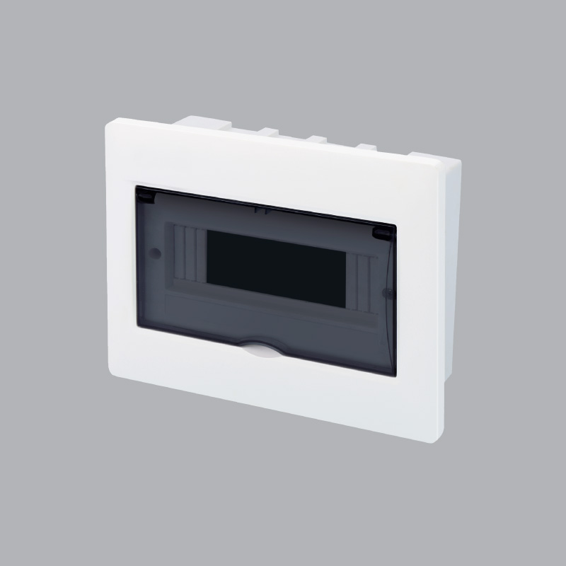 Wall-mounted electrical cabinet contains MCB TS-12