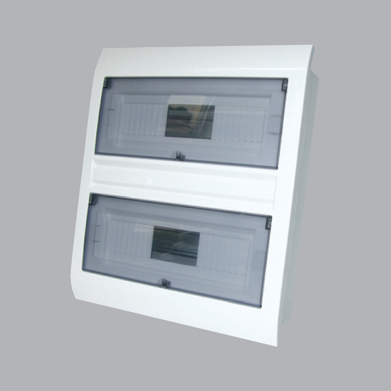 Wall-mounted electrical cabinet contains MCB T24