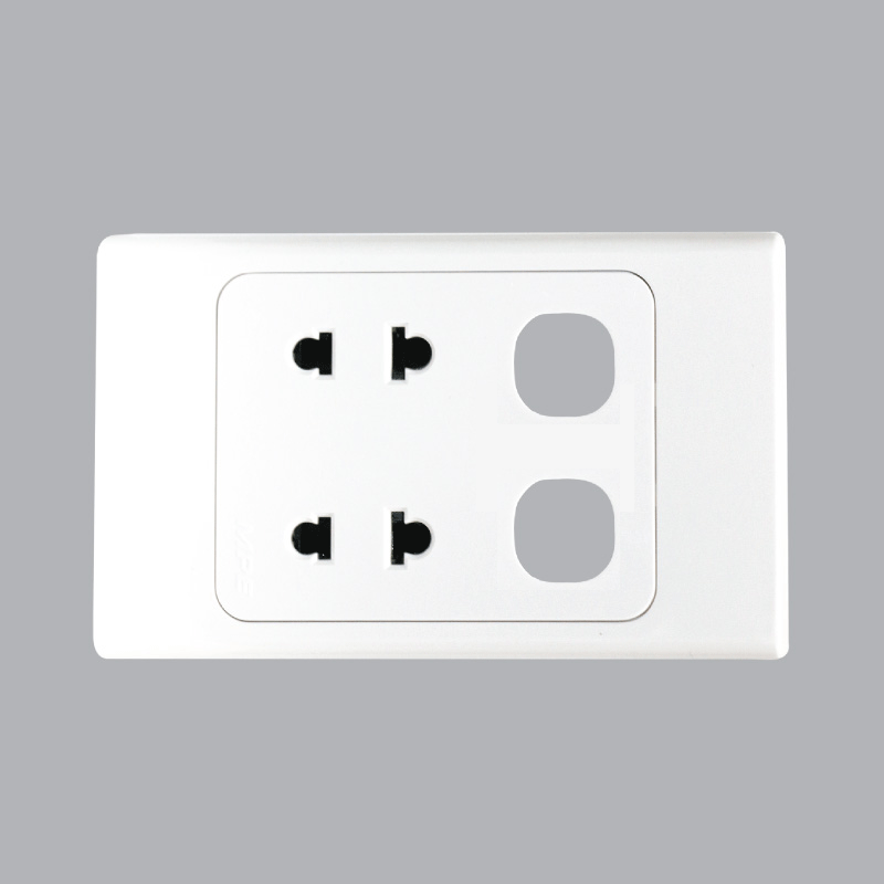 2-pin 16A + 2-pin double socket A20US2XXN