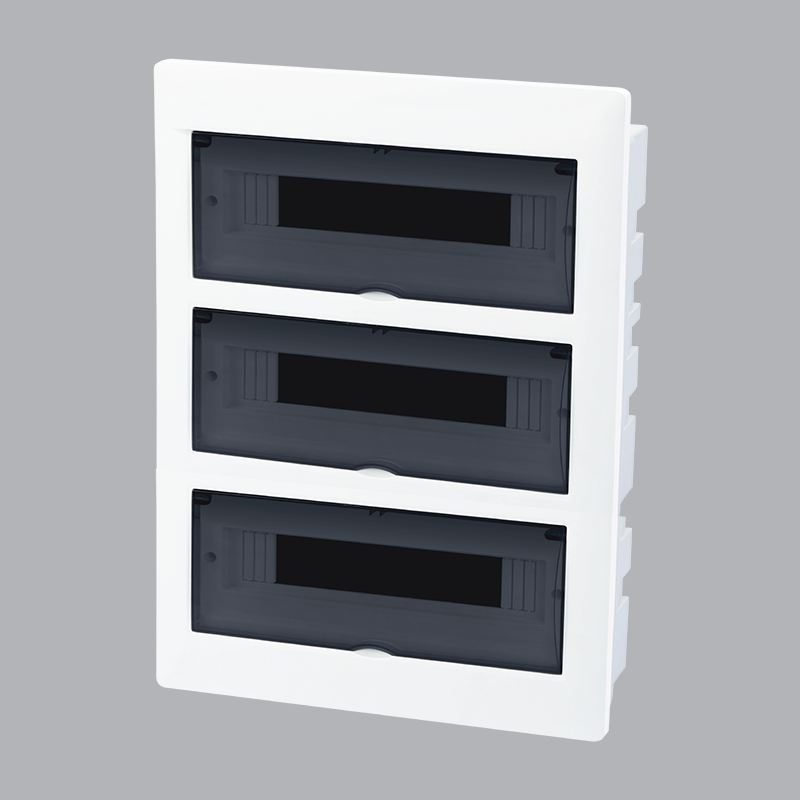 Wall-mounted electrical cabinet contains MCB TS-60