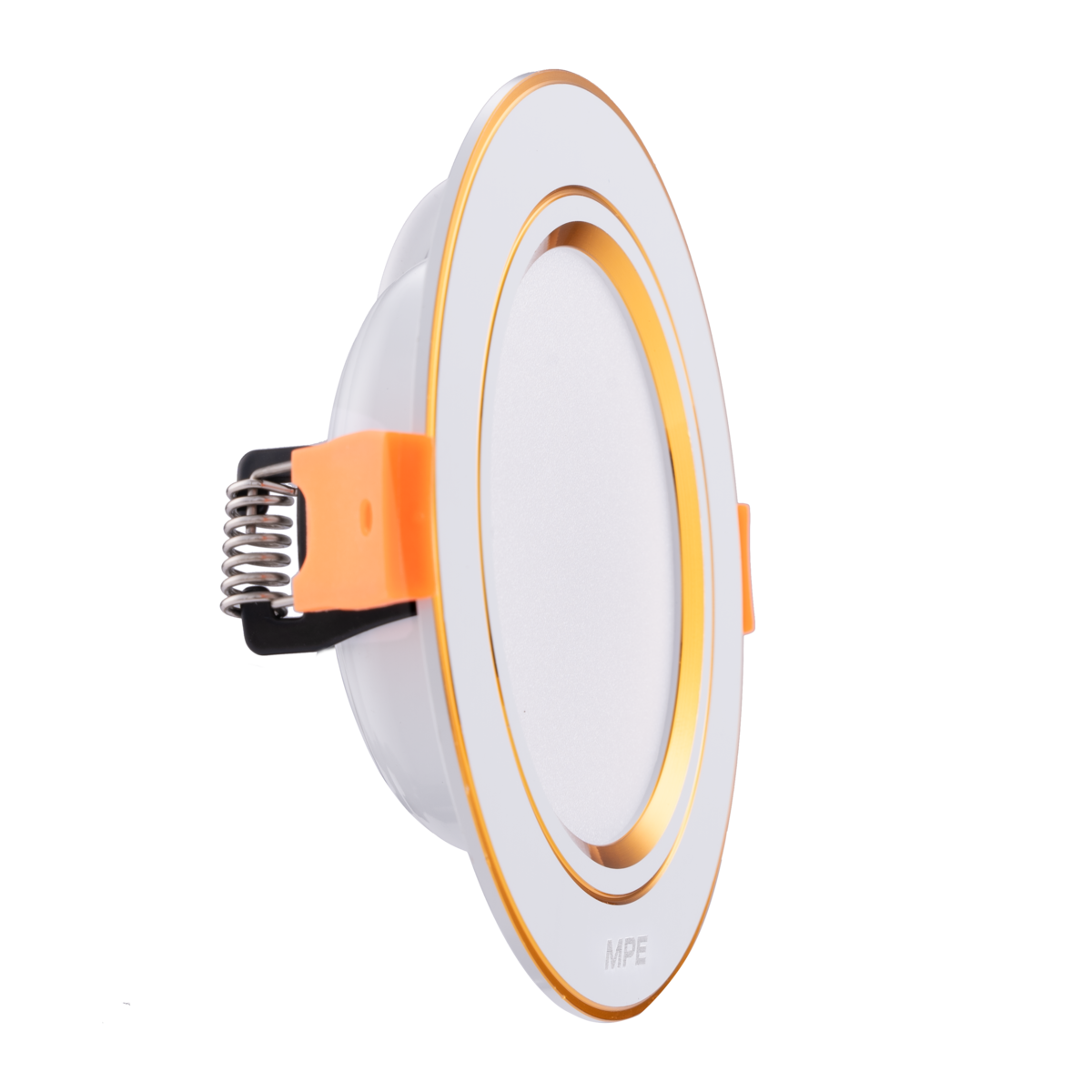 Recessed LED Downlight Gold Border 7W Warm White DLV-7V