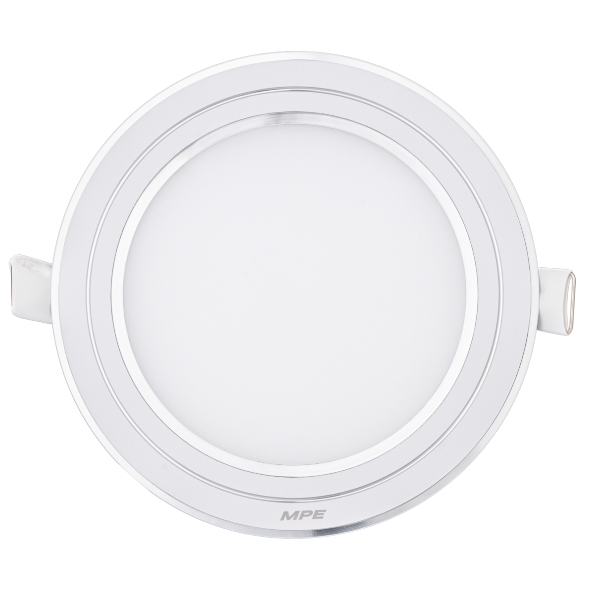 LED Panel âm trần nhôm viền bạc mặt tròn 9W - 3 chế độ màu RPL-9/3C/S