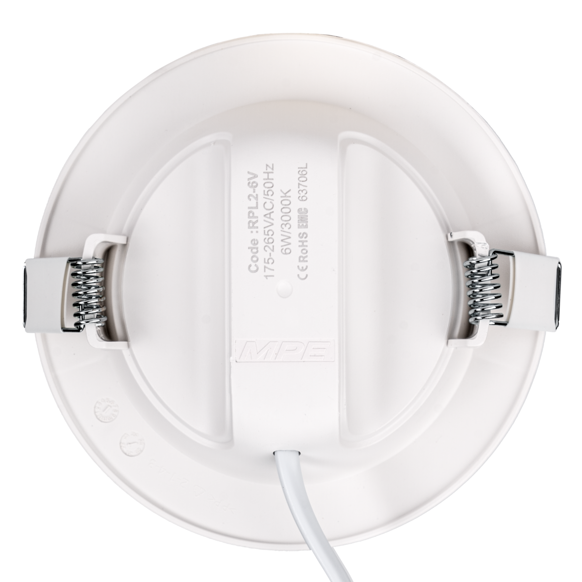 LED Panel âm trần nhựa mặt tròn 6W ánh sáng vàng RPL2-6V - đèn led ...