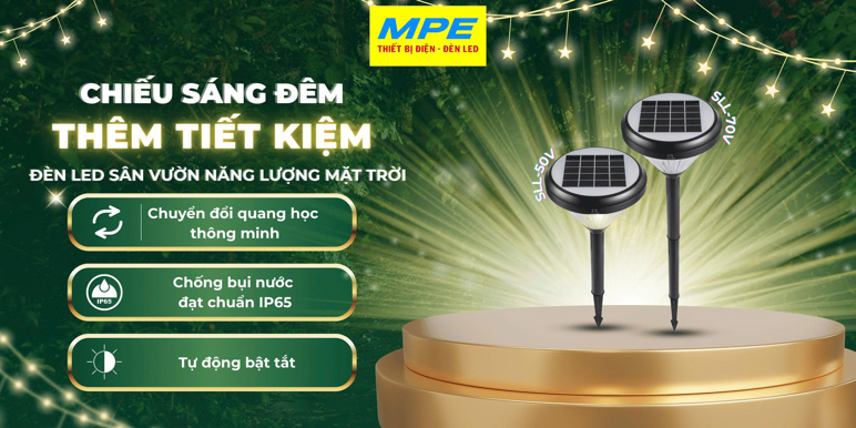 Đèn led sân vườn năng lượng mặt trời seri SLL