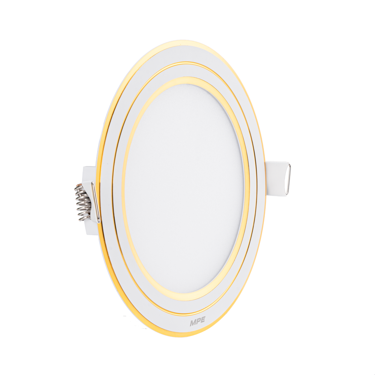 LED Panel âm trần nhôm viền vàng mặt tròn 9W - 3 chế độ màu RPL-9/3C/G ...