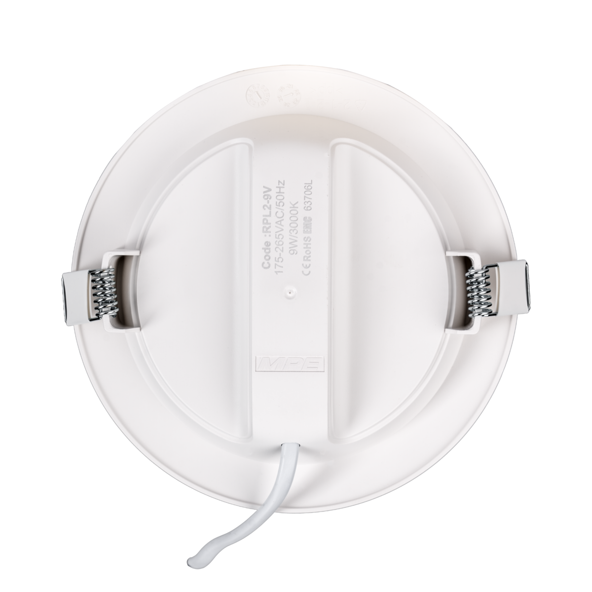 LED Panel âm trần nhựa mặt tròn 9W ánh sáng vàng RPL2-9V - đèn led ...