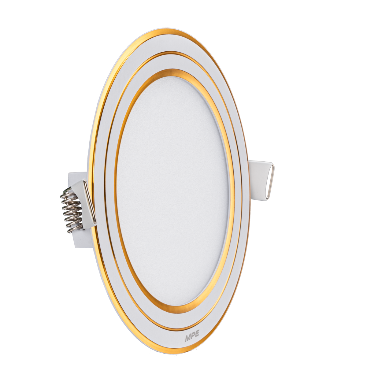 LED Panel âm trần nhôm viền vàng mặt tròn 9W ánh sáng trắng RPL-9T/G ...